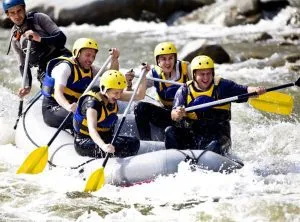 Rafting auf dem Fluss Soča