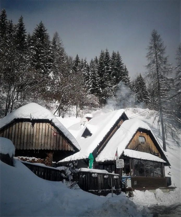 Petrovo Brdo in de winter