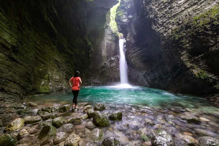 Besuch des Wasserfalls Kozjak